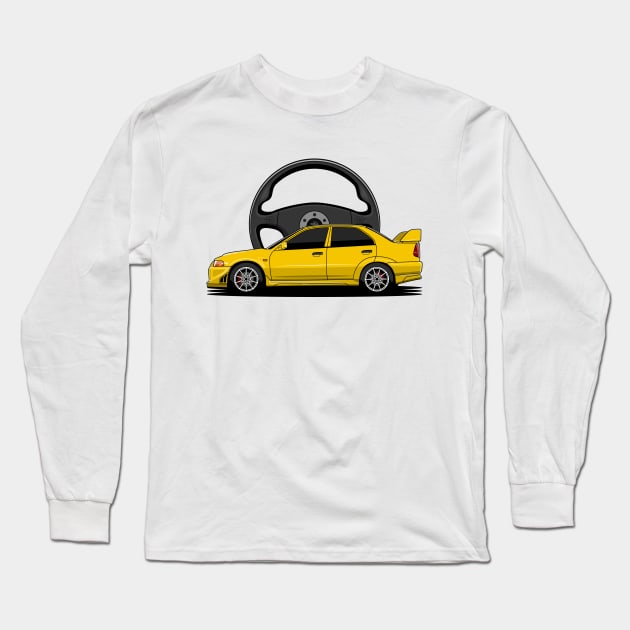 Yellow EVO Long Sleeve T-Shirt by turboosted